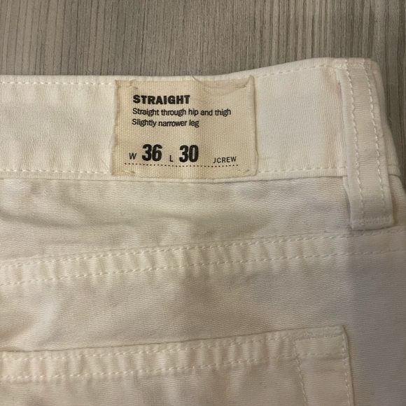 J. Crew Straight Leg White Men’s Pant - Picture 6 of 7